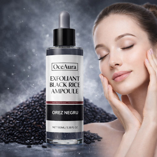 Exfoliant cu Orez Negru - curăță tenul și luminează fața